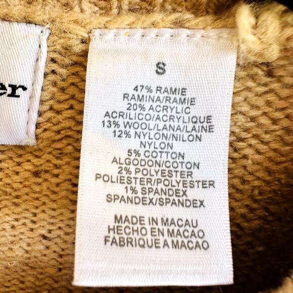 Alfred Dunner Vintage Cardigan Beige Small - Picture 4 of 4